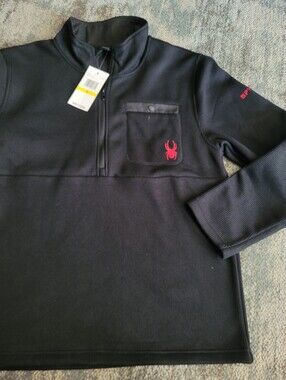 Nwt Mens Spyder Half Zip Pullover